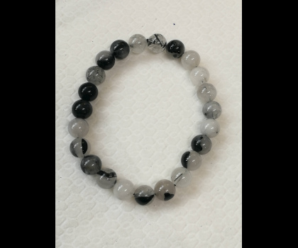 Bracciale in Quarzo e Tormalina