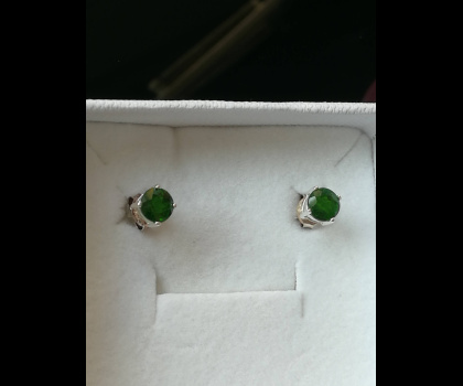 Orecchini in Cromo diopside